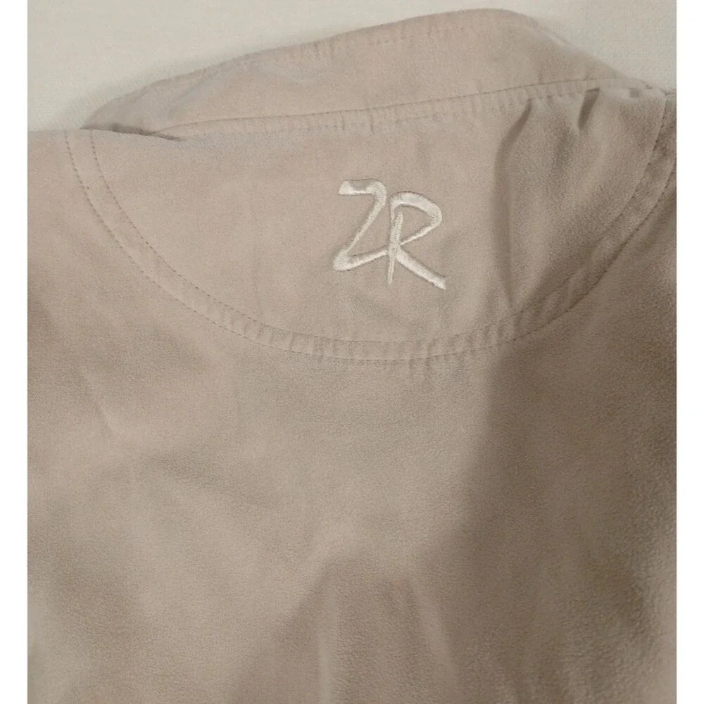 Zero Restriction Windstopper Vest Size L Beige Made In USA Golf Outerwear